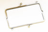 22.5cm Brushed Brass Purse Frame Clutch Bag Purse Frame Glue-In Style With Two Loops 22.5cm x 7cm