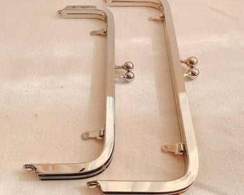 Silver Bag Purse Frame Top Open Channel 18cm/21.5cm Pick Size