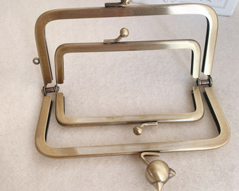 12.5cm (5") Purse Frame Glue-in Style Bag Hanger Double Purse Frame 12.5cm x 6cm