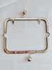 Silver Purse Frame Glue-In Style With Inside Loops 15.8 x 6.5cm