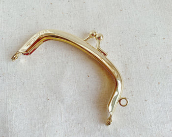 8.5cm x 4cm Light Gold Purse Frame Mini Handbag Purse Frame