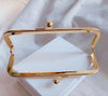 13cm Gold Purse Frame Bag Hanger Glue-in Style 13cm x 5cm