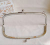 24cm x 8cm Silver Purse Frame With 2 Loops