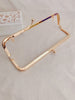 23cm Light Gold Purse Frame Glue-In Style Come With Paper Pattern