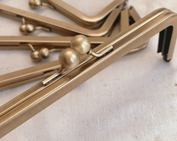 5pcs Bronze Rectangular Purse Frame With Handle 17cm x 6cm