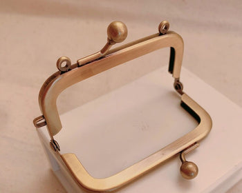 Mini Bag Purse Frame Kisslock Glue-In Style Bag Clip 8cm x 3.8cm