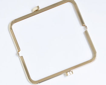 Purse Frame Retro Clutch Purse Frame Making Bag Hanger Light Gold 14cm