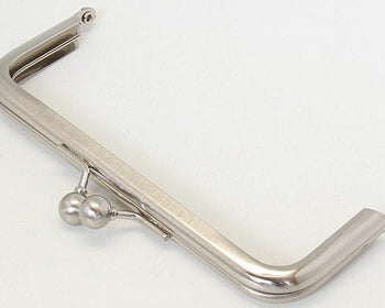 Silver Purse Frame Bag Hanger Glue-in Style 13cm x 5cm