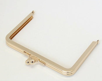 12cm Gold Purse Frame Bag Hanger Glue-In Style 12cm x 8cm