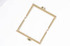 9.5cm ( 3") Gold Purse Frame Open Channel  9.5x6cm