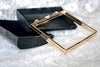5 Pcs Box Purse Frame Clutch Bag With Handle Glue-in Style Light Gold Metal Pick Color