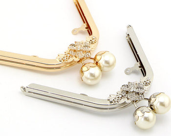 18cm (7") Metal Purse Frame Handle Purse Frame Gold/Silver Pick Color