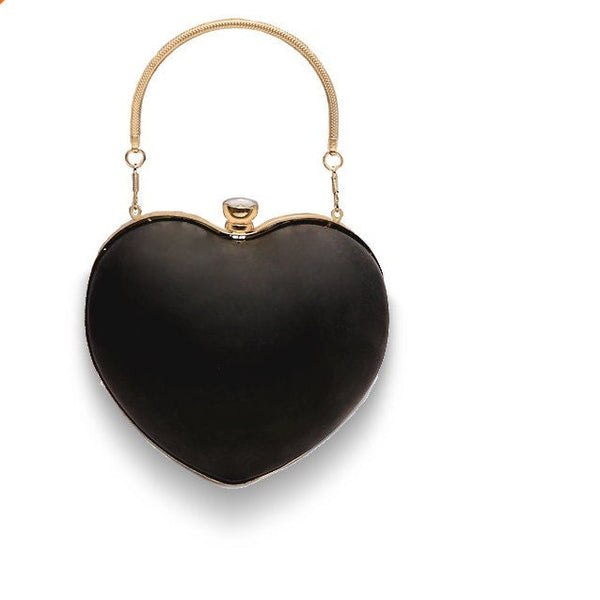 Lovely Heart Box Purse Frame Clutch Bag Glue-In Purse Frame 16cm