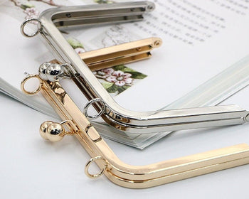 6" Purse Frame Bronze Bag Hanger With Screws And Paper Pattern Pick Color