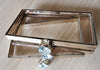 Light Gold Box Purse Frame Clutch Bag Glue-in Style 22cm x 12cm ( 8" x 5")