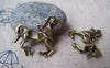 10 pcs Racing Horse Pendants Antique Bronze Pony Charms A662