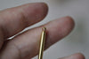 Raw Brass Hair Stick Bun Barrette Hair Slide 3x127mm Set of 5 A7912