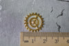Gold Steampunk Gears Watch Movement Charms Set of 20 A7918