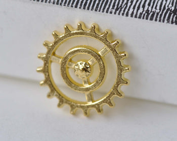 Gold Steampunk Gears Watch Movement Charms Set of 20 A7918
