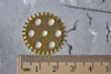20 pcs Gold Gear Connectors Mechanical Watch Movement Charms A7916