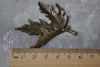10 pcs Antique Bronze Large Folded Maple Leaf Charms Pendants A7924