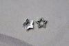 100 pcs Antique Silver Tiny Star Spacer Bead Caps 4.8mm A7944