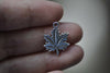 Antique Silver Small Maple Leaf Charms 15x19mm Set of 20 A7953