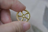 Gold Mechanical Watch Movement Gears Charms Set of 20 A7956