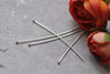 Silver Ball End Headpin - 22G - 50mm Set of 50 A7976