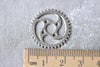 Antique Silver Gear Charms Steampunk Pendant 23mm Set of 20 A7979