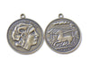 People, Profession & Hobby - 10 pcs Alexander The Great Coin Pendants Antique Bronze Charms A7988