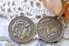 People, Profession & Hobby - 10 pcs Alexander The Great Coin Pendants Antique Bronze Charms A7988