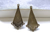 Antique Bronze Boho Diamond Chandelier Earring Set of 10 A7989