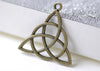Antique Bronze Celtic Knot Trinity Knot Charms Set of 20 A8000