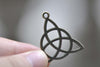 Antique Bronze Celtic Knot Trinity Knot Charms Set of 20 A8000