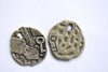 Antique Bronze Steampunk Key Lock Embossed Charms Set of 20 A8009