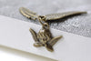 Antique Bronze Angel Feather Wing Kit Charms Set of 10 A8022