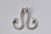 10 pcs Large Hole Blank Fish Hook Charms Pendants A8030