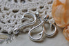 10 pcs Large Hole Blank Fish Hook Charms Pendants A8030