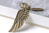 Antique Bronze Angel Feather Wing Kit Charms Set of 10 A8020