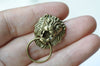 Lion Head Ear Stud Door Knocker Earring Posts Set of 10 A8035