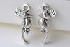 Antique Silver Parrot Charms 3D Bird Charms 8x18mm Set of 20 A7955