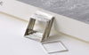 Accessories - 50 Pcs Square Rings Platinum Seamless Rings 20mm A7896