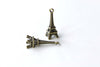 Eiffel Tower Charms Antique Bronze 3D Thick Pendants Set of 20 A8094