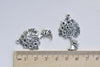 Antique Silver Cat Tree Pendants Charms 22x36mm Set of 10 A8112