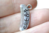 Hair Comb Charms Antique Silver Vintage Pendants Set of 20 A8117