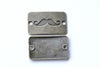 Moustache Connector Antique Bronze Rectangle Charms Set of 10 A8122