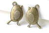 Fat Baby Bird Charms Antique Bronze Sparrow Charms Set of 20 A8132