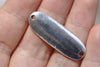 Antique Silver Oval Connectors Blank Tag Charms Set of 10 A8143