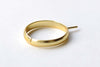 10 pcs Adjustable Gold Ring Blanks Peg For Half Drilled Pearls A8148